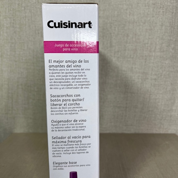 ❤️ Cuisinart Cordless Wine Opener Set with Aerator - Picture 7 of 10